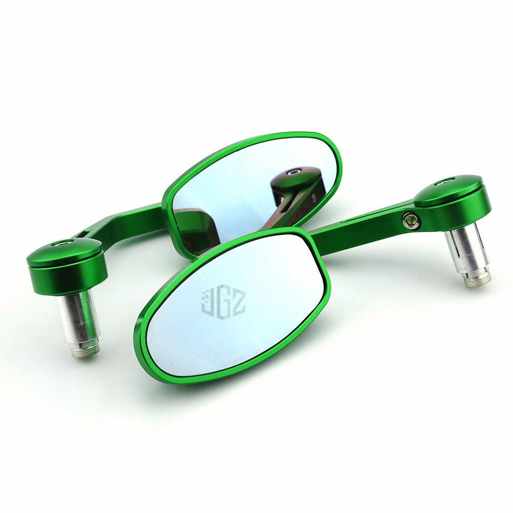 Z Gương Chiếu Hậu Hình Oval Bằng Nhôm CNC Cho Xe Mô Tô Kawasaki Z250 Z400 Z650 Z750 Z800 Z900 Z1000