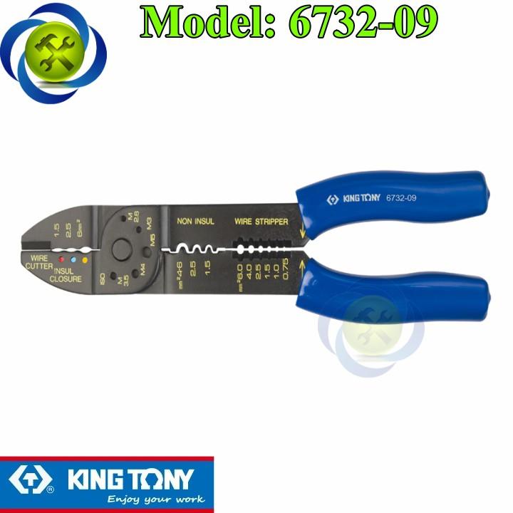 Kìm tuốt dây điện Kingtony 6732-09 tuốt , cắt , bấm cos