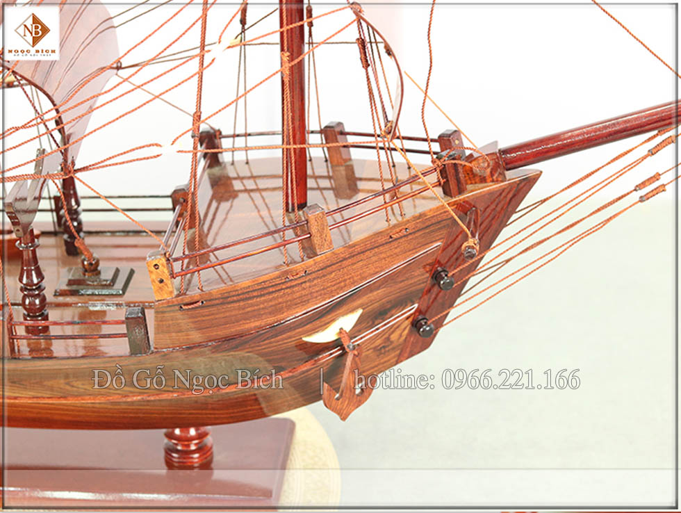 Mô hình thuyền thái gỗ cẩm_TC60