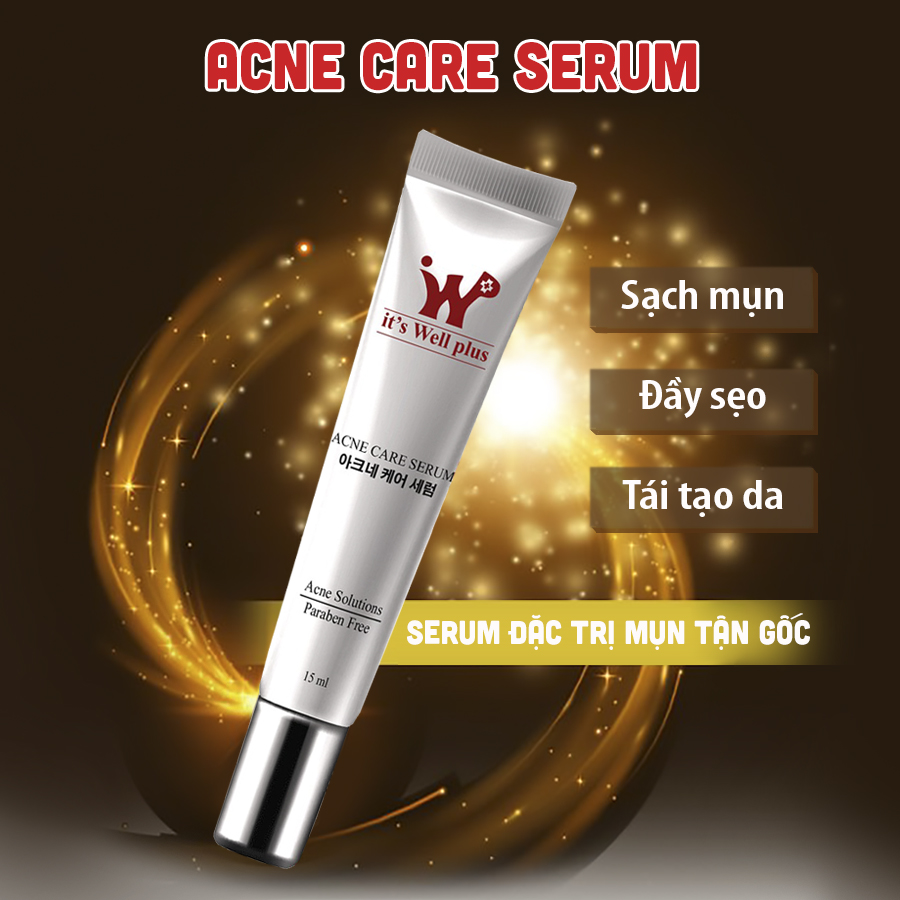 Bộ hỗ trợ giảm mụn và chăm sóc làm trắng da mờ thâm mụn It's Well Plus