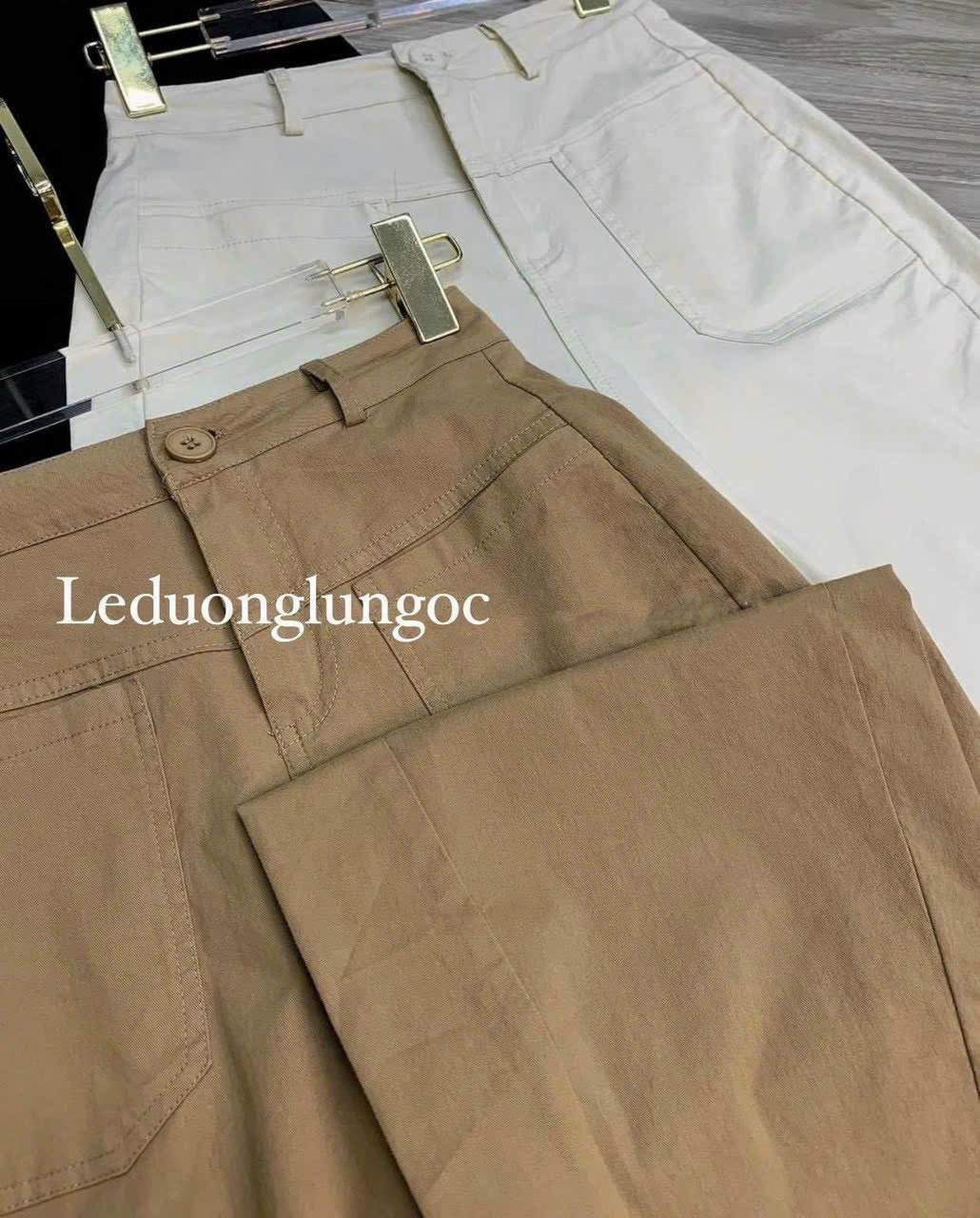 QUẦN BAGGY KAKI TÚI TRƯỚC CHO NỮ QDN709