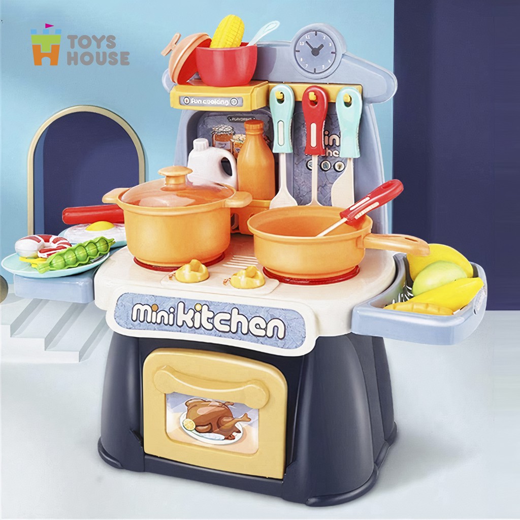 Đồ chơi bộ bếp mini kitchen 26 chi tiết có đèn,nhạcĐồ chơi bộ bếp mini kitchen 26 chi tiết có đèn,nhạc