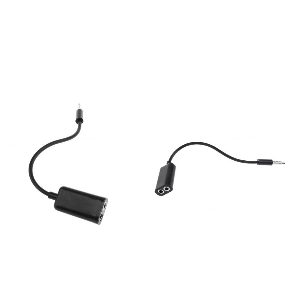 3.5mm Male to 2 Port 3.5mm Female Audio Splitter Adapter for Earphone