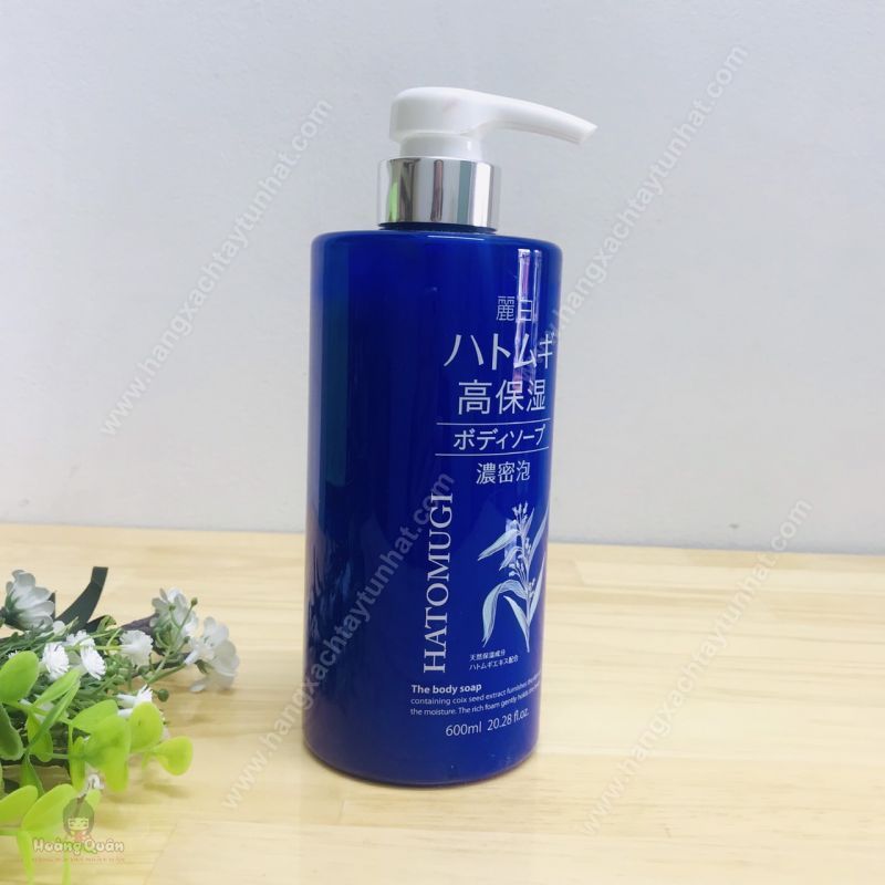 Sữa Tắm Reihaku Hatomugi Moisture Rich Body Soap Dưỡng Ẩm Sâu Và Làm Sáng Da (Chai 600ml)