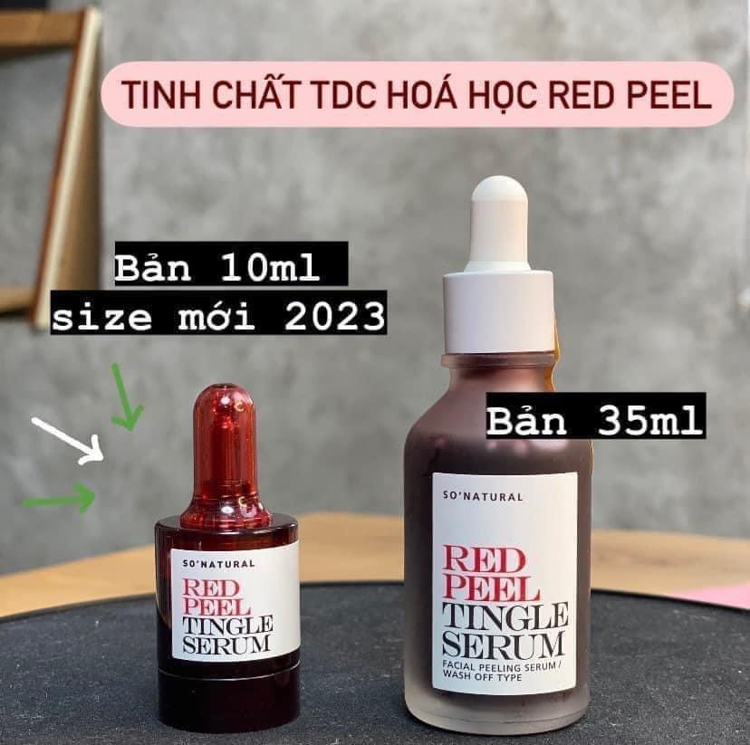 Tinh Chất Thay Da Sinh Học Tẩy Tế Bào Chết da Mặt So’Natural Red Peel Tingle Serum 35ml