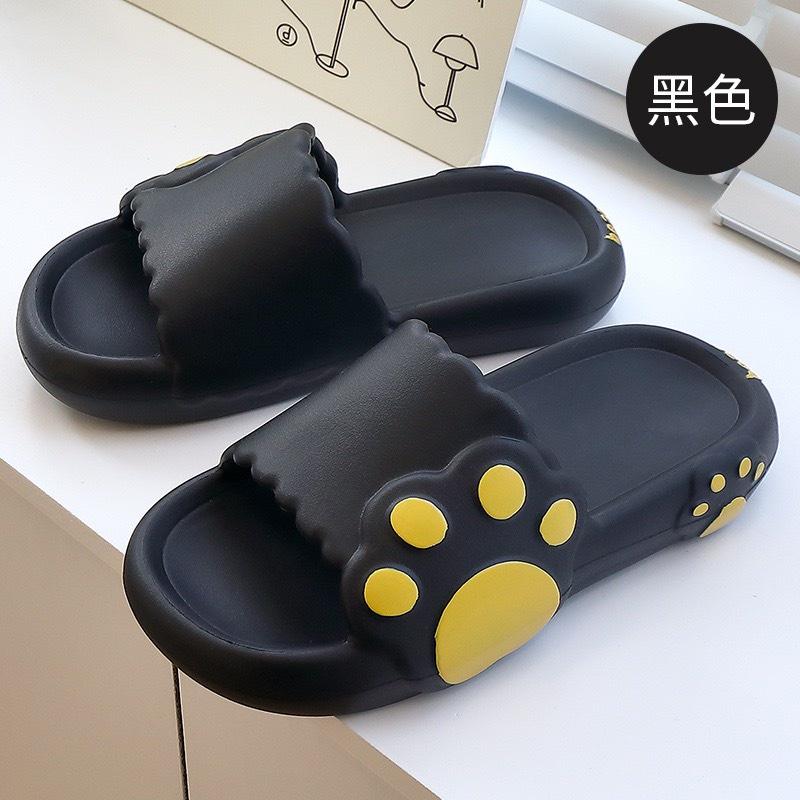 Dép đúc quai ngang họa tiết CHÂN GẤU dễ thương