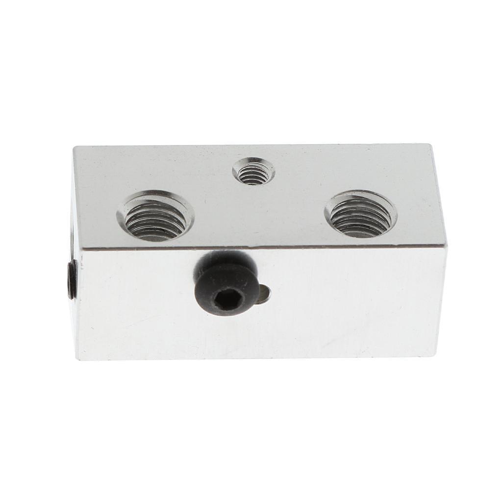 Aluminum Heating Hot Block Heater Assembly for 3D Printer Extruder