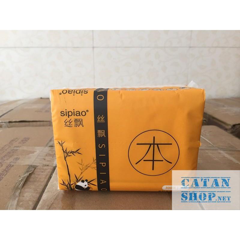 KHĂN GIẤY COMBO 10 KHĂN GIẤY GẤU TRÚC SIPIAO SIÊU DAI, VỆ SINH, AN GD264-KHANGIAY