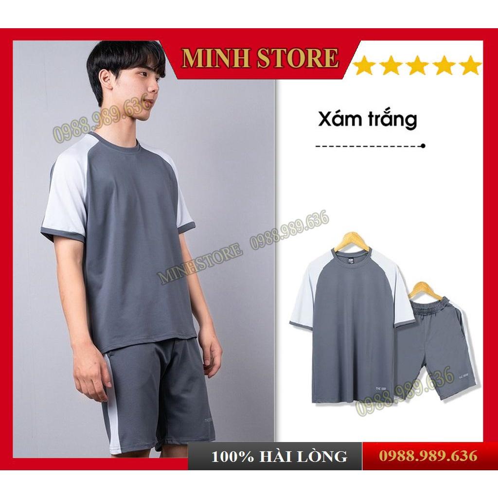 Bộ Đùi Nam Thể Thao Vải Poly Cao Cấp - Bộ Thể Thao nam Hè Đùi Hàng Xuất Xịn Full Tem BO01 - Minhstore88