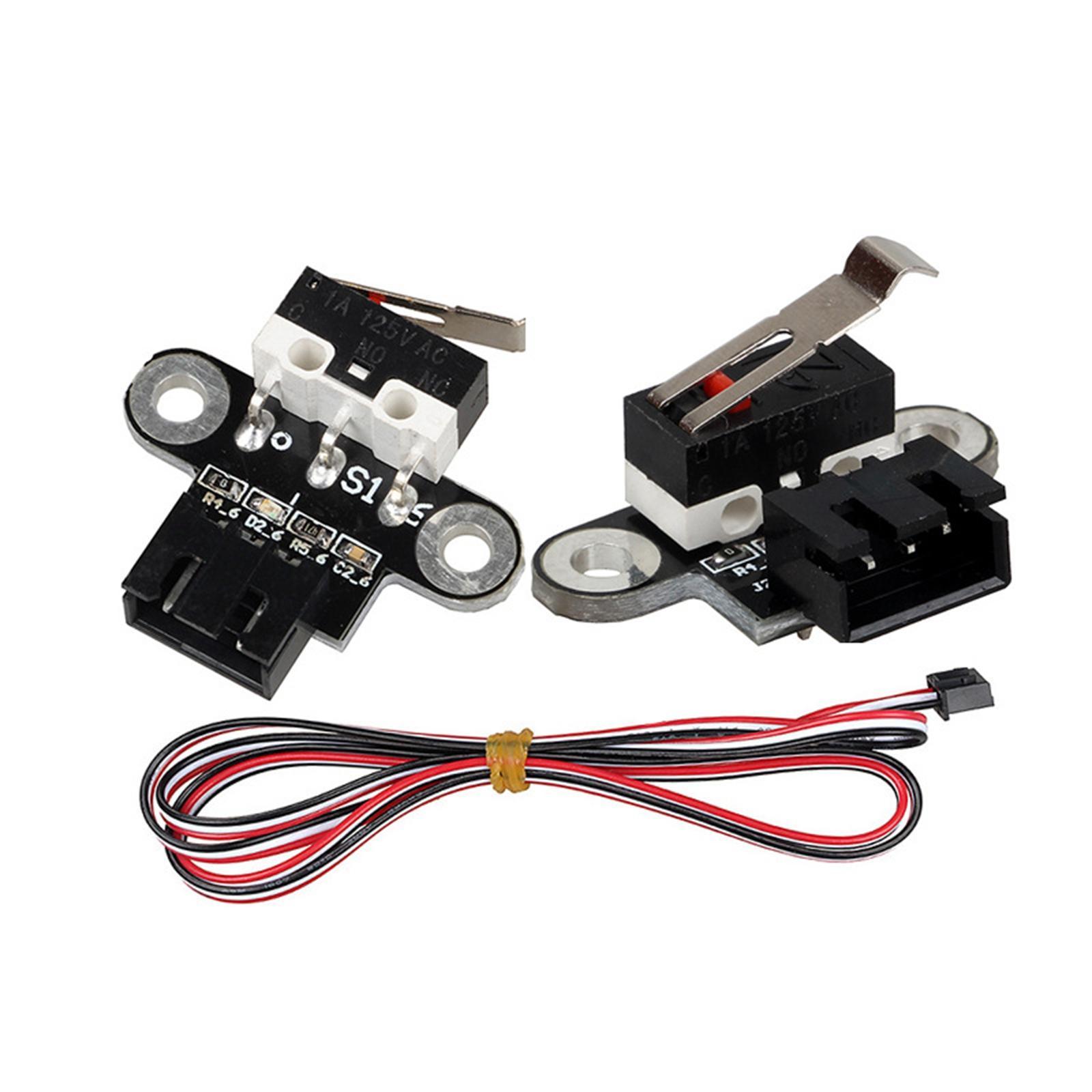 Mechanical Limit Switch Module with 1M Cable, Endstop Switch, with Indicator Replacement Parts, 3D Printer Parts 3Pin for Ramps 1.4 Accessories