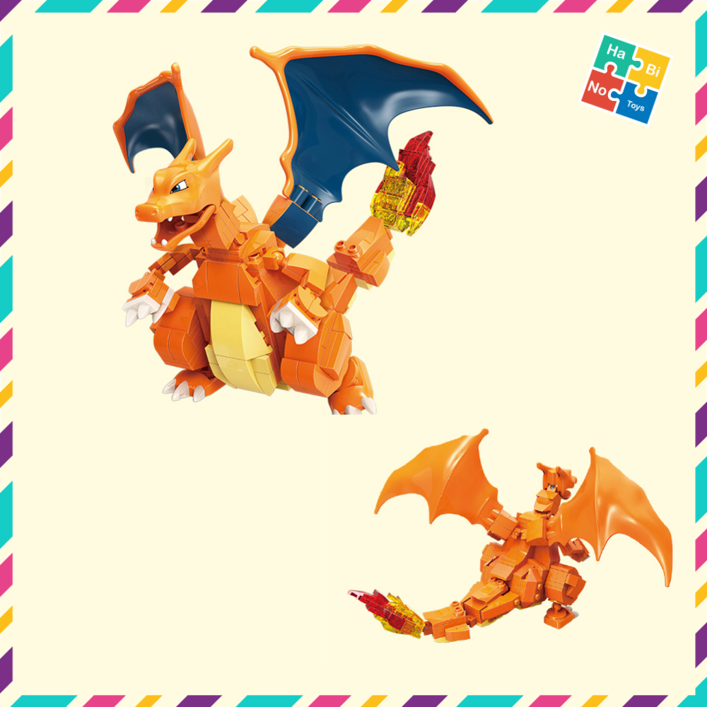 Lắp Ráp Pokemon Pikachu Keeppley Đồ Chơi Mô Hình Rồng Charizard 273 Chi Tiết Hoạt Hình Truyện Tranh Brickheadz B0108 Cho Trẻ Từ 6 Tuổi