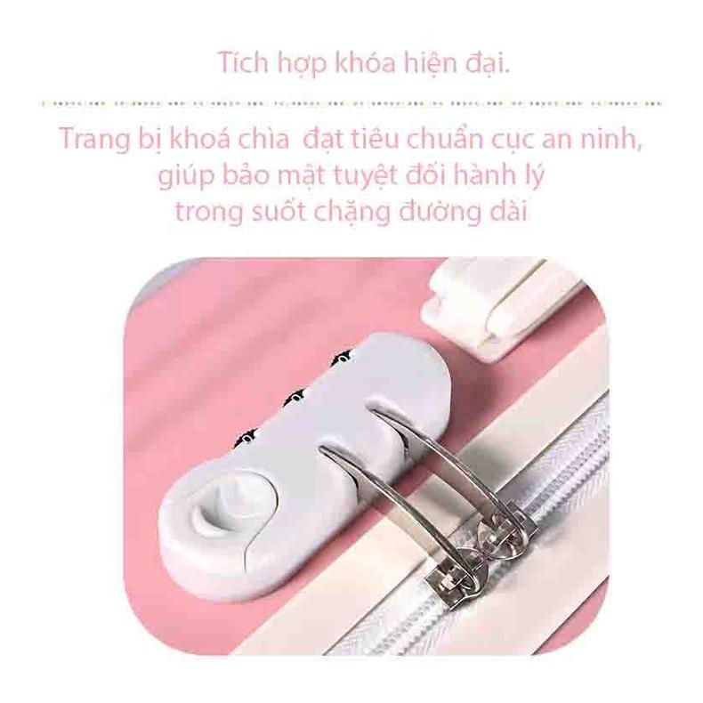 Vali kéo du lịch thời trang size 20inch, xách tay chất lượng siêu nhẹ, thích hợp cho ngươi đi công tác xa, yêu du lịch