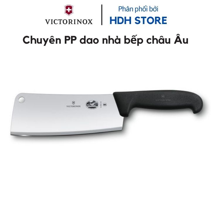 Dao Chặt VICTORINOX Lưỡi Dài 18cm Thép Không Gỉ Cao Cấp Tay Cầm Nhựa TPE Cao Cấp - Sản Xuất Tại Thụy Sỹ