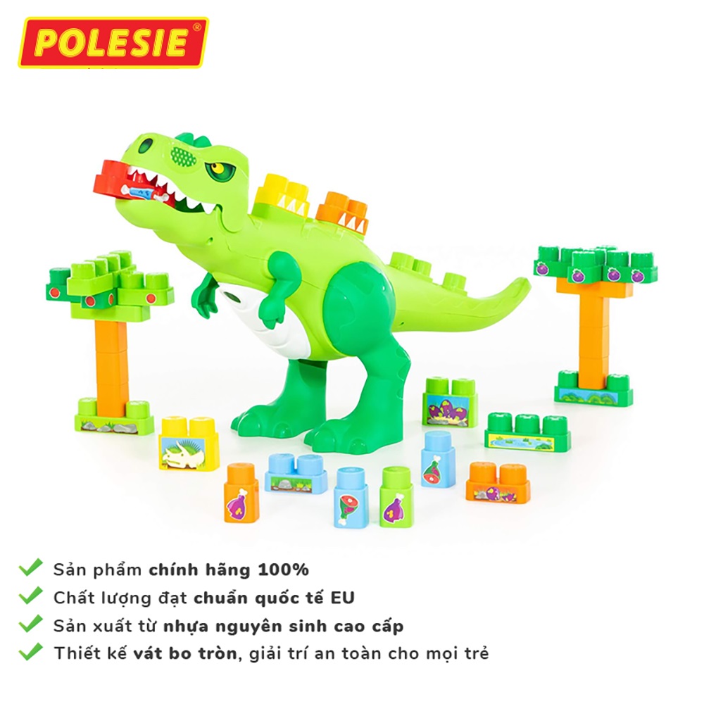 Bộ Đồ Chơi Khủng Long Bạo Chúa Dinosaurus 30 Chi Tiết, Đồ Chơi Giáo Dục Châu Âu, An Toàn, Siêu Bền Cho Bé - Polesie Toys 67807