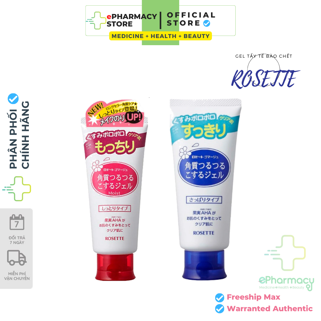 Tẩy Tế Bào Chết Rosette Gommage Peeling Gel Số 1 Cosme Nhật chiết xuất từ thiên nhiên 120g