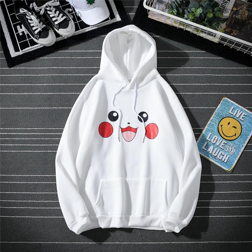 Áo hoodie pika cute chất nỉ bông dày siêu ấm 59