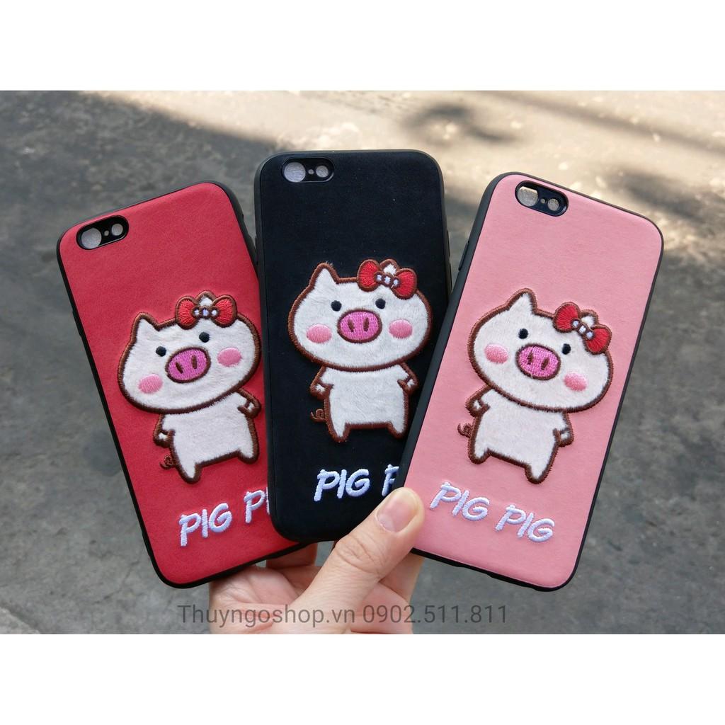 Thuyngoshop - Ốp lưng heo nơ xinh xinh Iphone : 6 , 7 , 8 , 6 plus , 6s plus , 7plus , 8plus , X , Xs , Xs Max