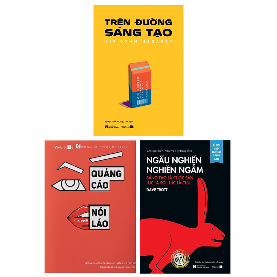 Combo 3 Sách Nghệ Thuật và Khoa Học Của Quảng Cáo: “Trên đường sáng tạo”+“Ngấu Nghiến Nghiền Ngẫm”+“Quảng cáo không nói láo”