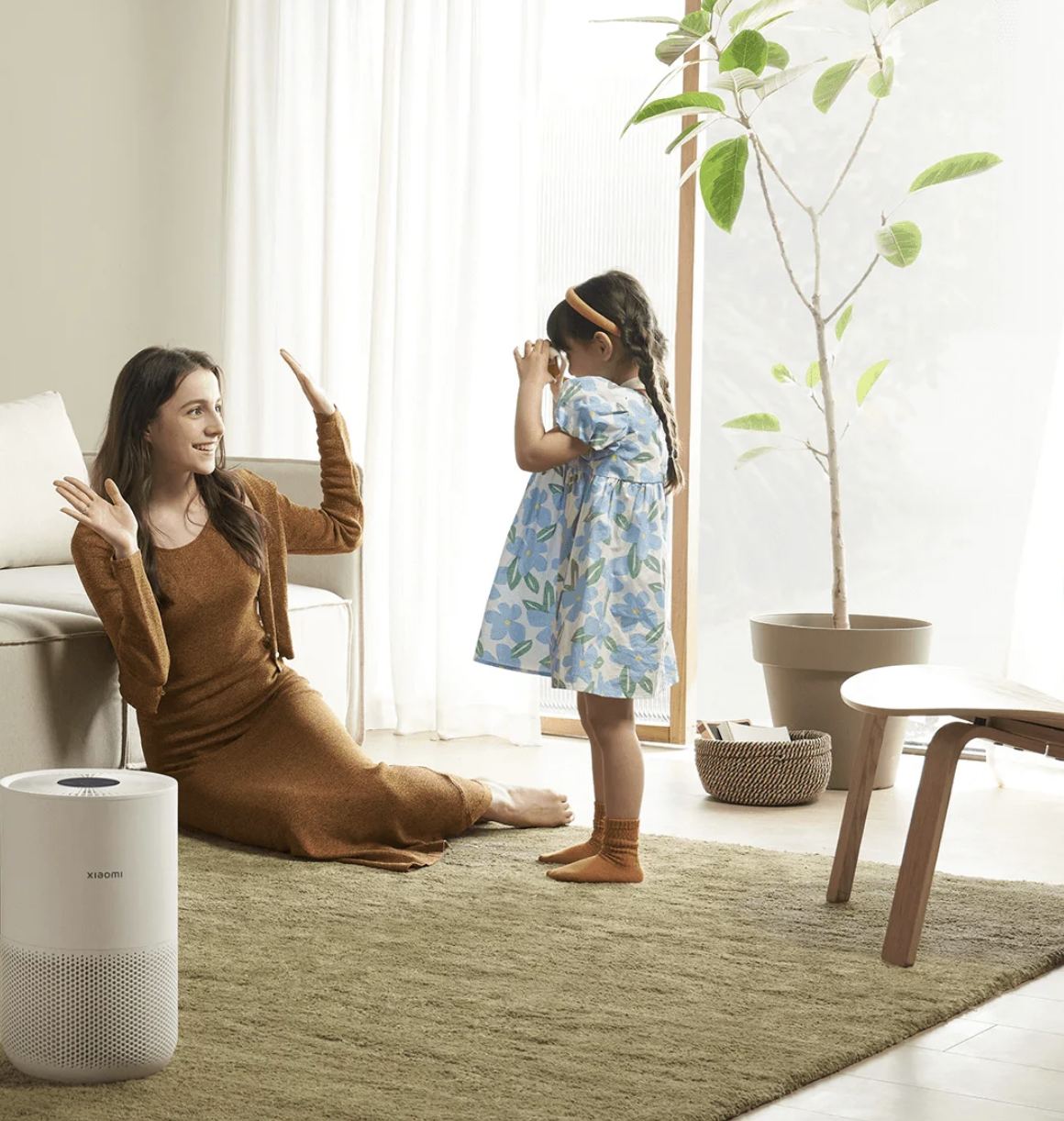 Máy Lọc Không Khí XIAOMI Smart Air Purifier 4 Compact, Khử Khuẩn UV, Khử Mùi Hôi, Kết Nối App, Phù Hợp Diện Tích 30m2, Công Suất 27W - Hàng Chính Hãng