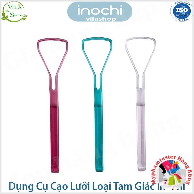 (INOCHI siêu rẻ) 1 chiếc dụng cụ cạo lưỡi, vệ sinh lưỡi Inochi nhựa cao cấp