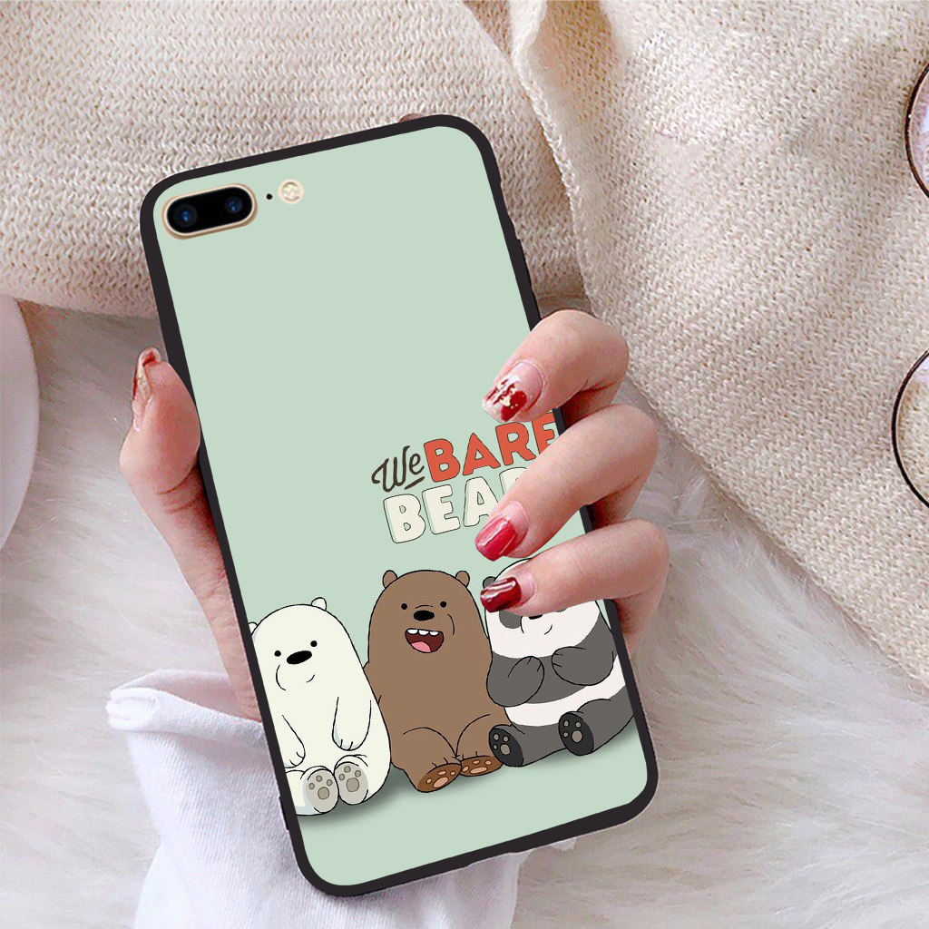 Ốp lưng dành cho iPhone 7 Plus viền dẻo TPU bộ sưu tập Chúng ta là gấu - Hàng chính hãng