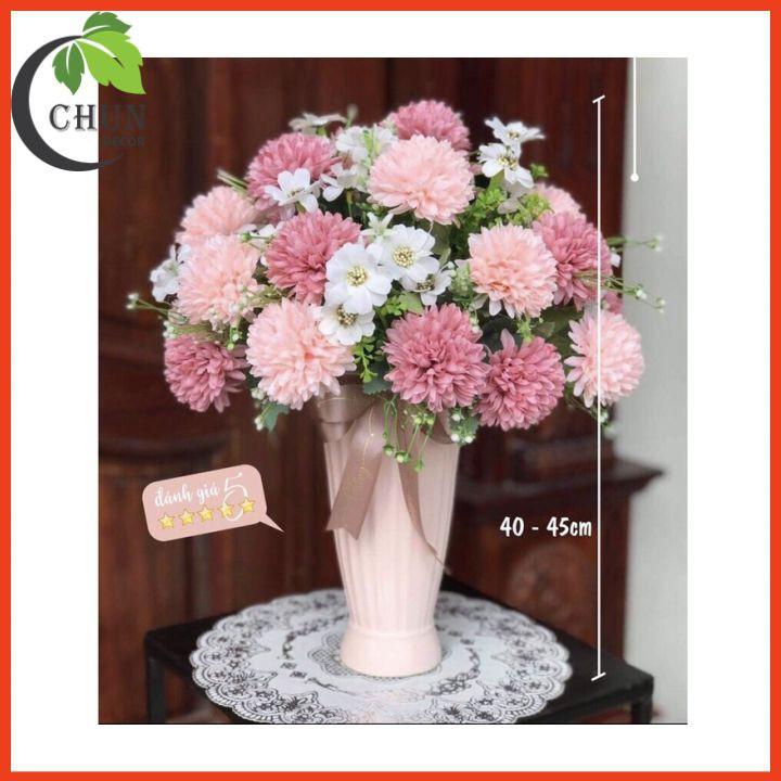 Bình hoa gốm sứ cao cấp 27cm