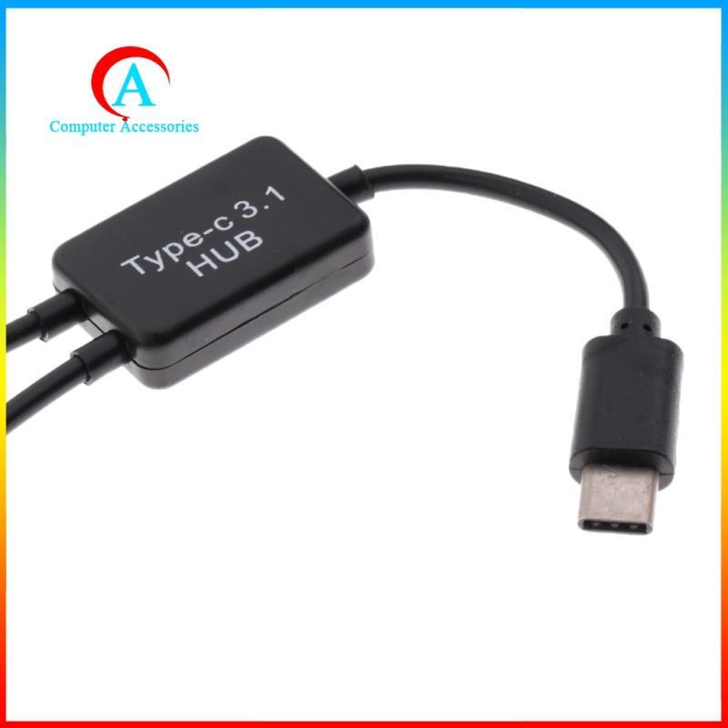Đầu Chuyển Đổi 2 Trong 1 Từ Type C Sang Cổng Usb Kép Otg