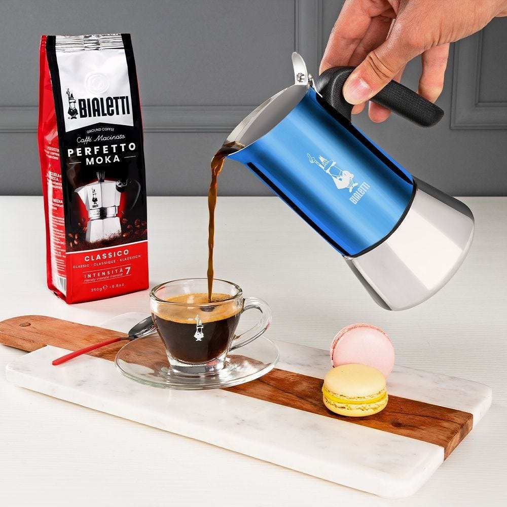 Ấm pha cà phê BIALETTI VENUS BLUE nhiều kích cỡ - Hàng chính hãng