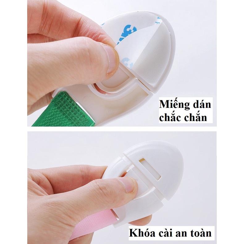 Khóa tủ lạnh ngăn kéo chống kẹt tay an toàn cho bé