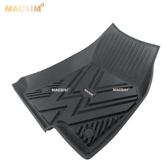 Thảm lót sàn xe ô tô  Volkswagen Tiguan L 2018+ Nhãn hiệu Macsim chất liệu nhựa TPE cao cấp