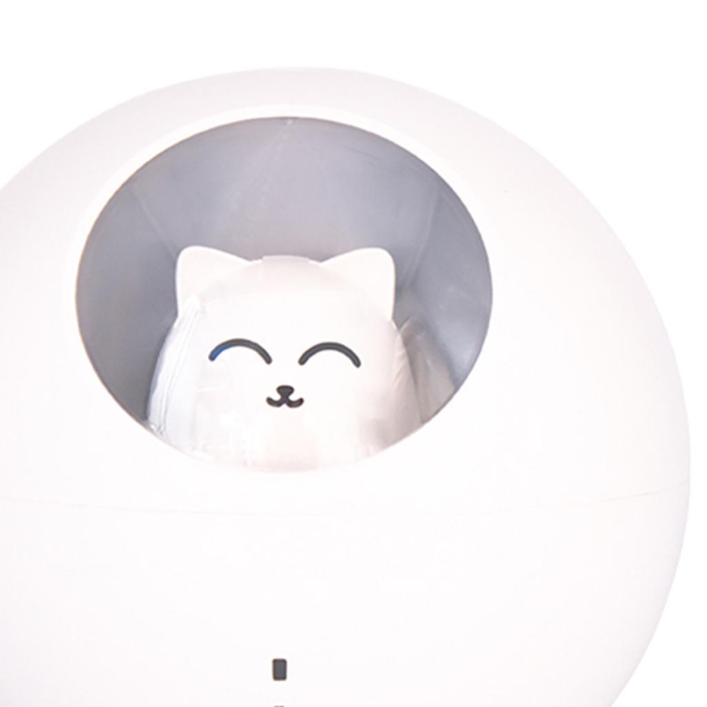 220ML LED Mini Humidifier Cute USB Diffuser Office Bedroom White