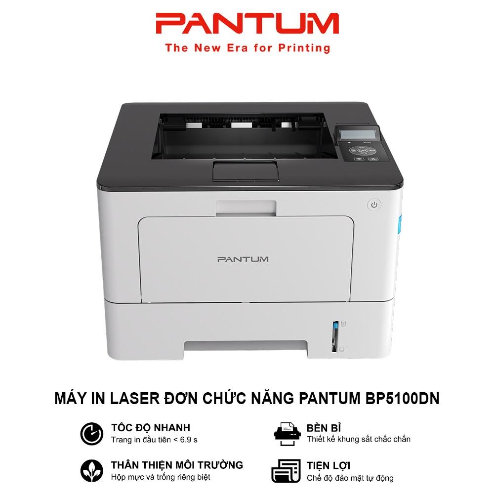 Máy in Laser đơn chức năng PANTUM BP5100DN, in qua mạng LAN, đen trắng, tốc độ cao, khổ giấy A4, tự động đảo mặt