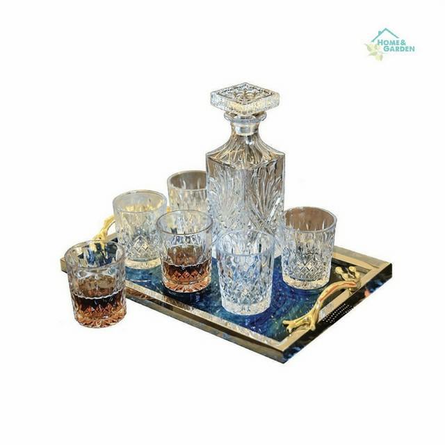 SET BÌNH ly tách Trang trí LISMORE DIAMOND