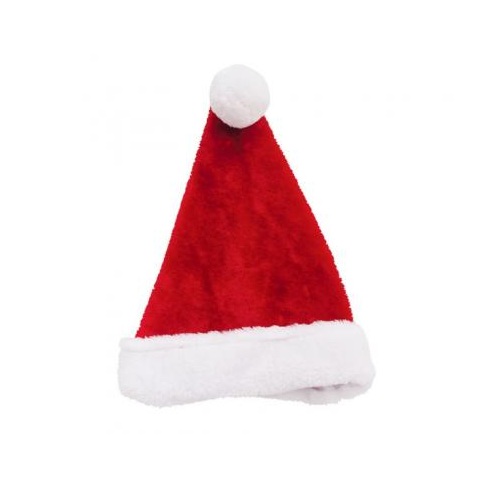 Mũ, Nón Ông Già Noel Vải Nhung Trơn Size Người Lớn Và Trẻ Em