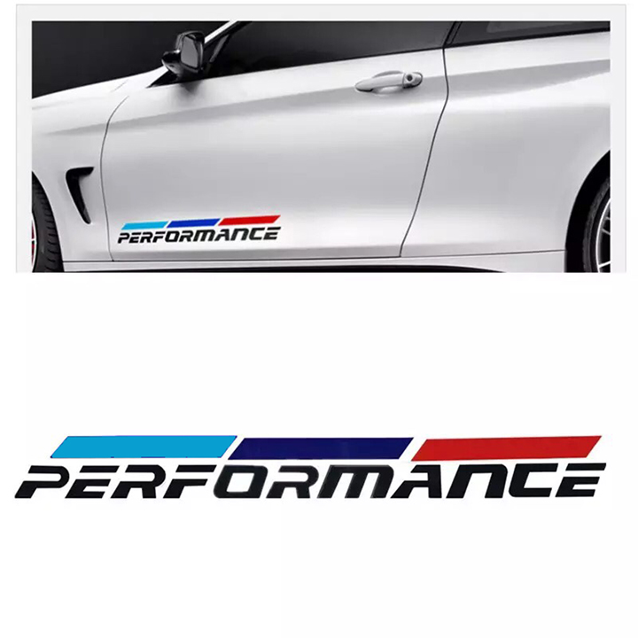 Bộ 2 tem dán cửa xe ô tô Performance 02