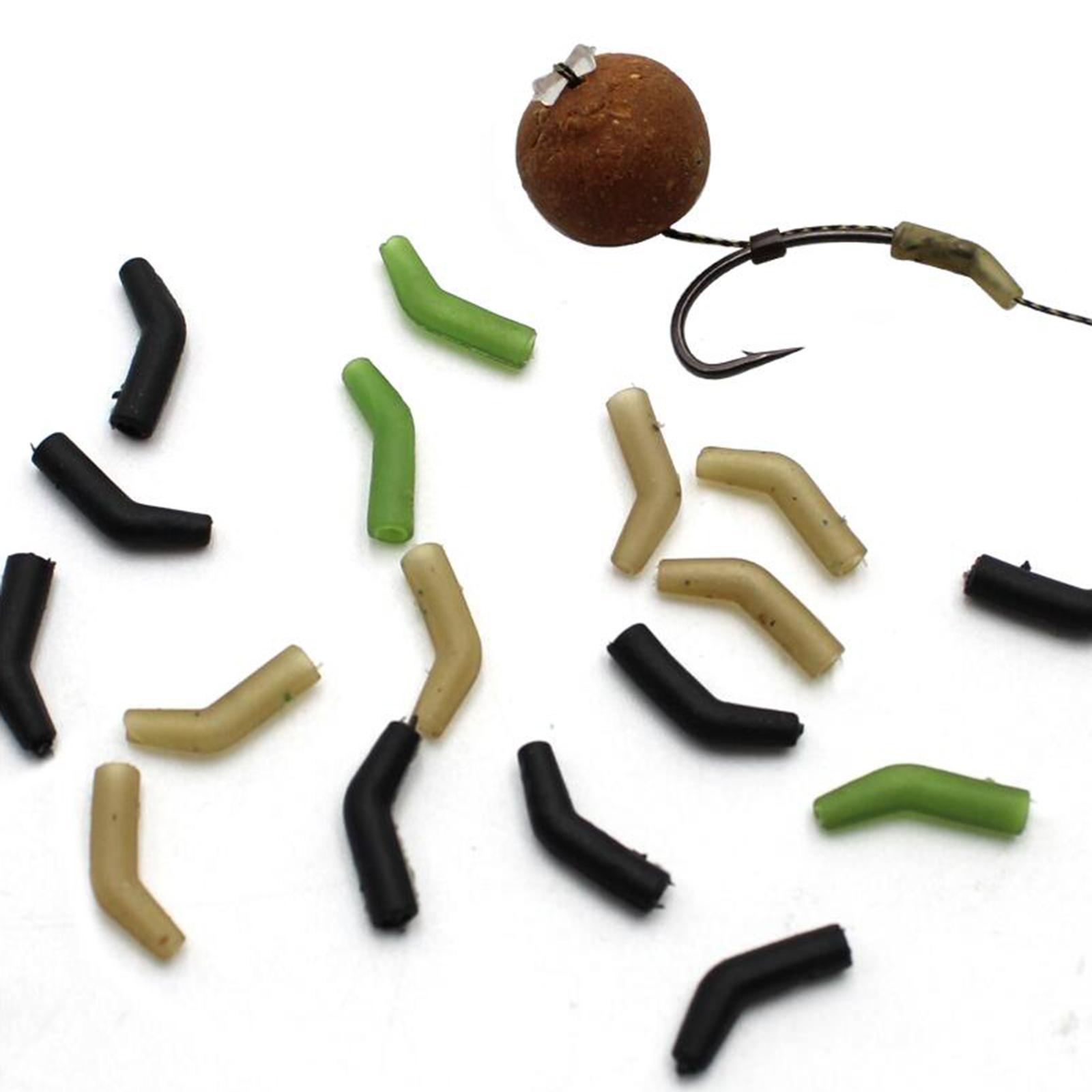 30x Aligner Fishhook Sleeves Fishing Hook Short Line Aligner Replacement Carp Fishing Hook Kickers for Lake Fishing Saltwater