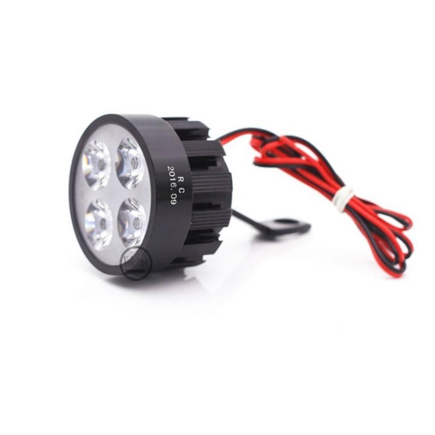 ️️ Đèn Led trợ sáng xe máy gắn chân gương Loại 6 Led 6401