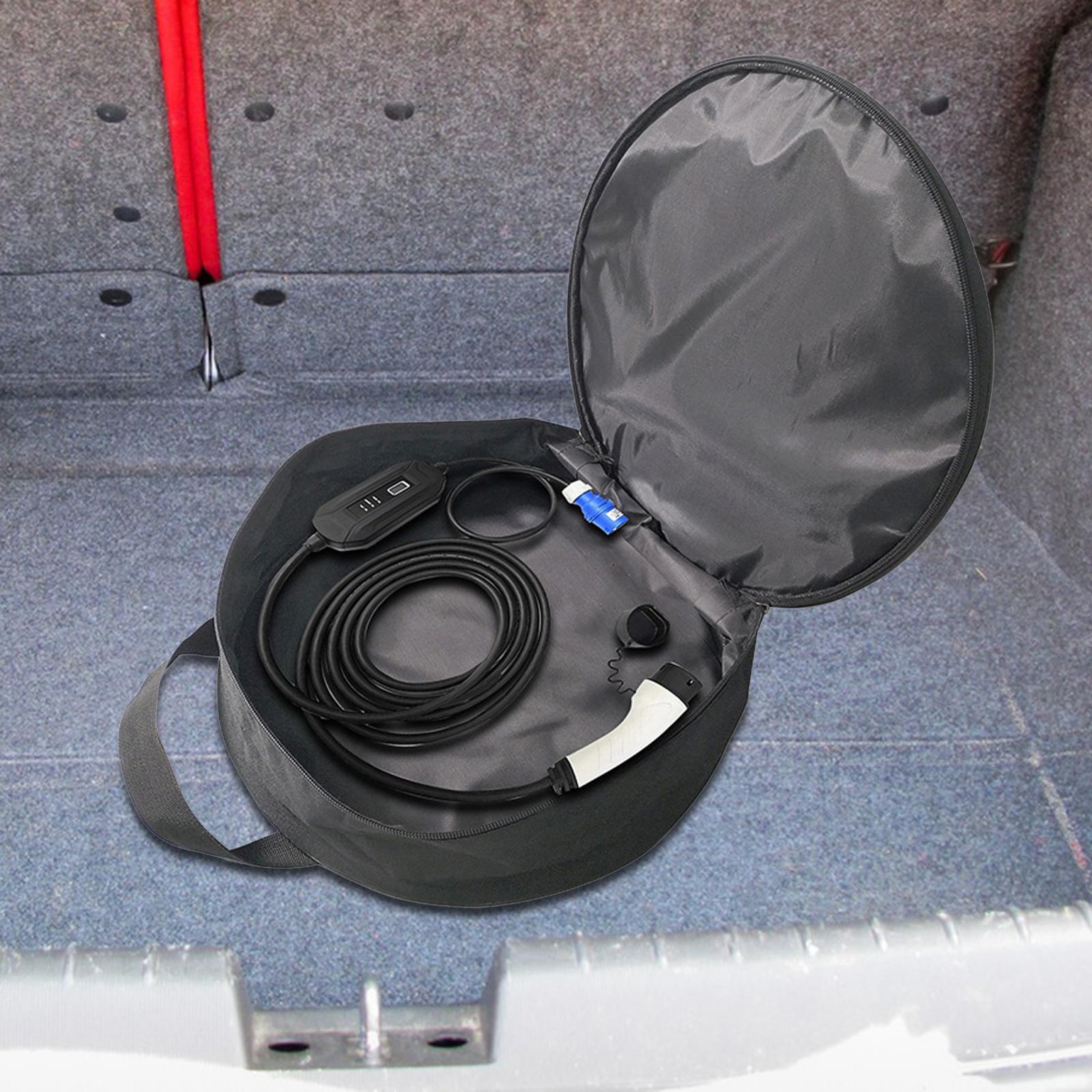 EV Charging Cable Storage Bag Protective Lightweight Cords Storage Organizer