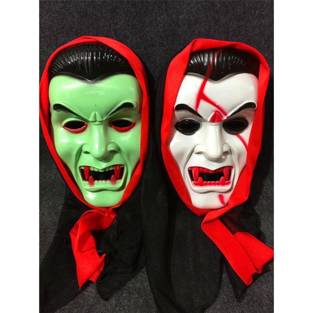 Mặt nạ xương ma dracula macarong với vải trùm đầu cho ngày hóa trang halloween