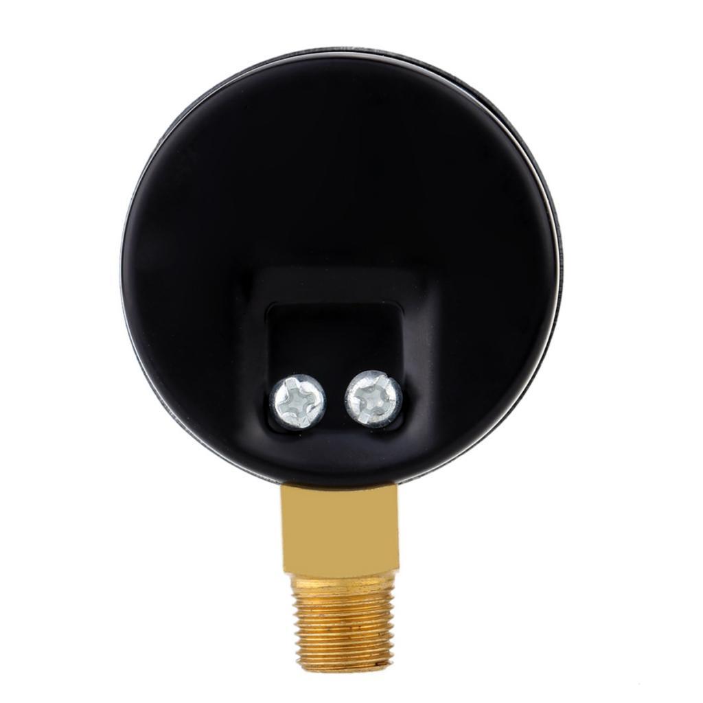 0-30psi 0-2bar Mini Dial Air Compressor Meter Hydraulic Pressure Gauge New