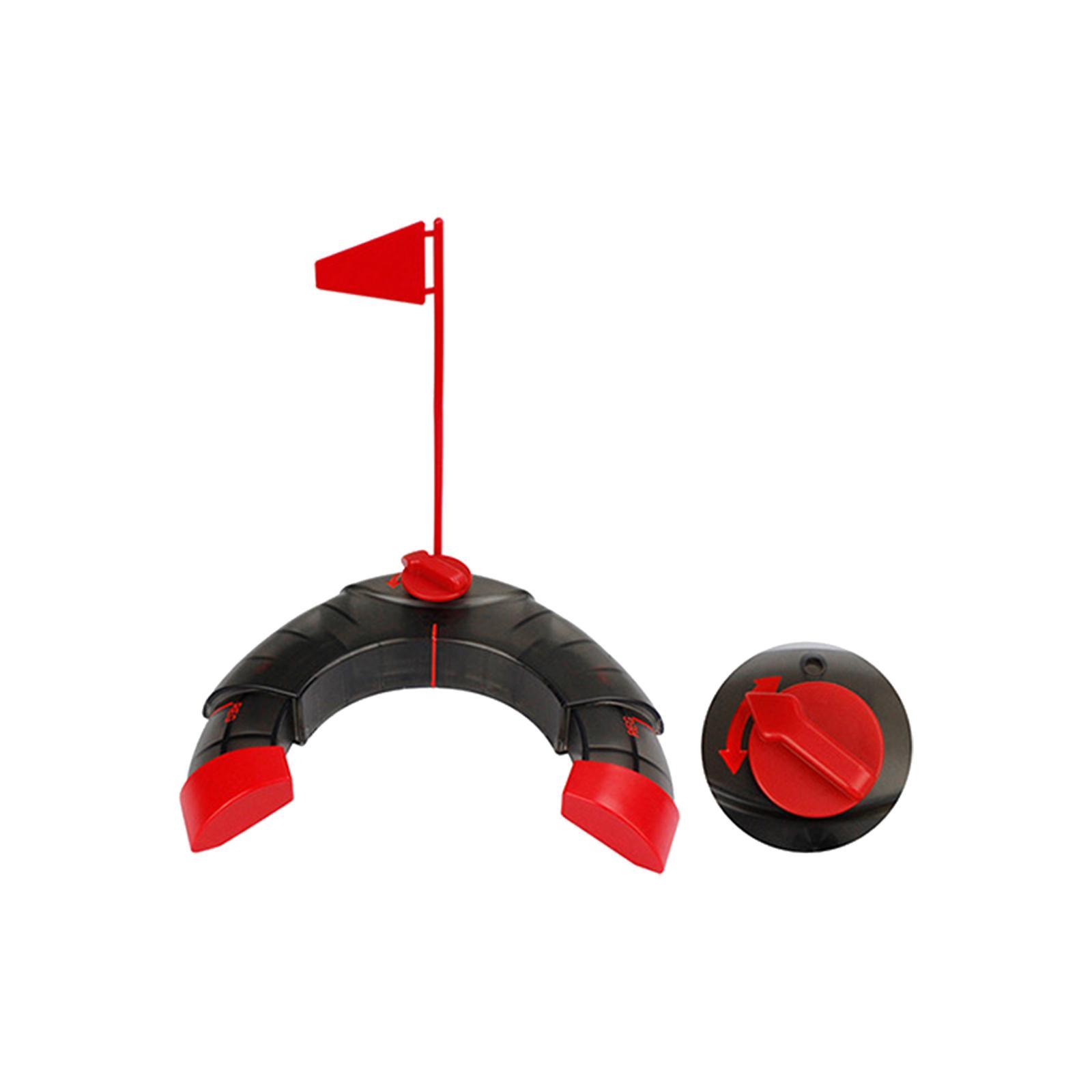 Golf Putting Cup and Flag Trainer Accessory Adjustable Size Golf Putt Cup