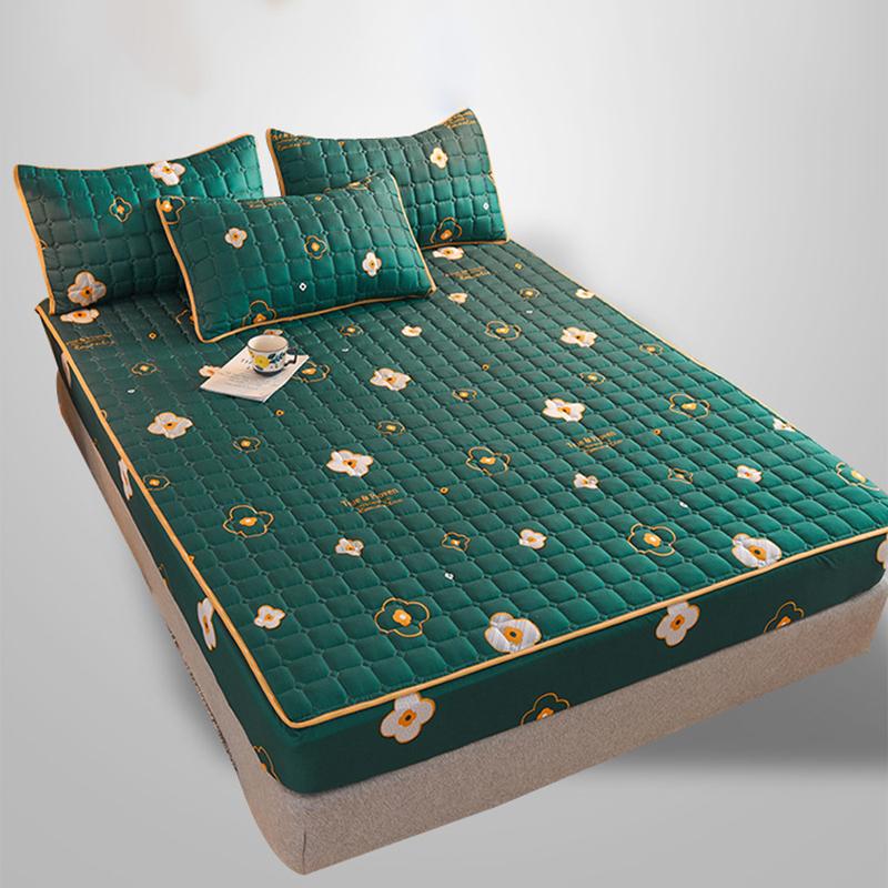 Bông Trang Bị Tấm Với Thun Tất Cả-Đã Bao Gồm Drap Giường Mài Mền Chần Gòn Giường Bọc Nệm Chống Thấm Không Vỏ Gối