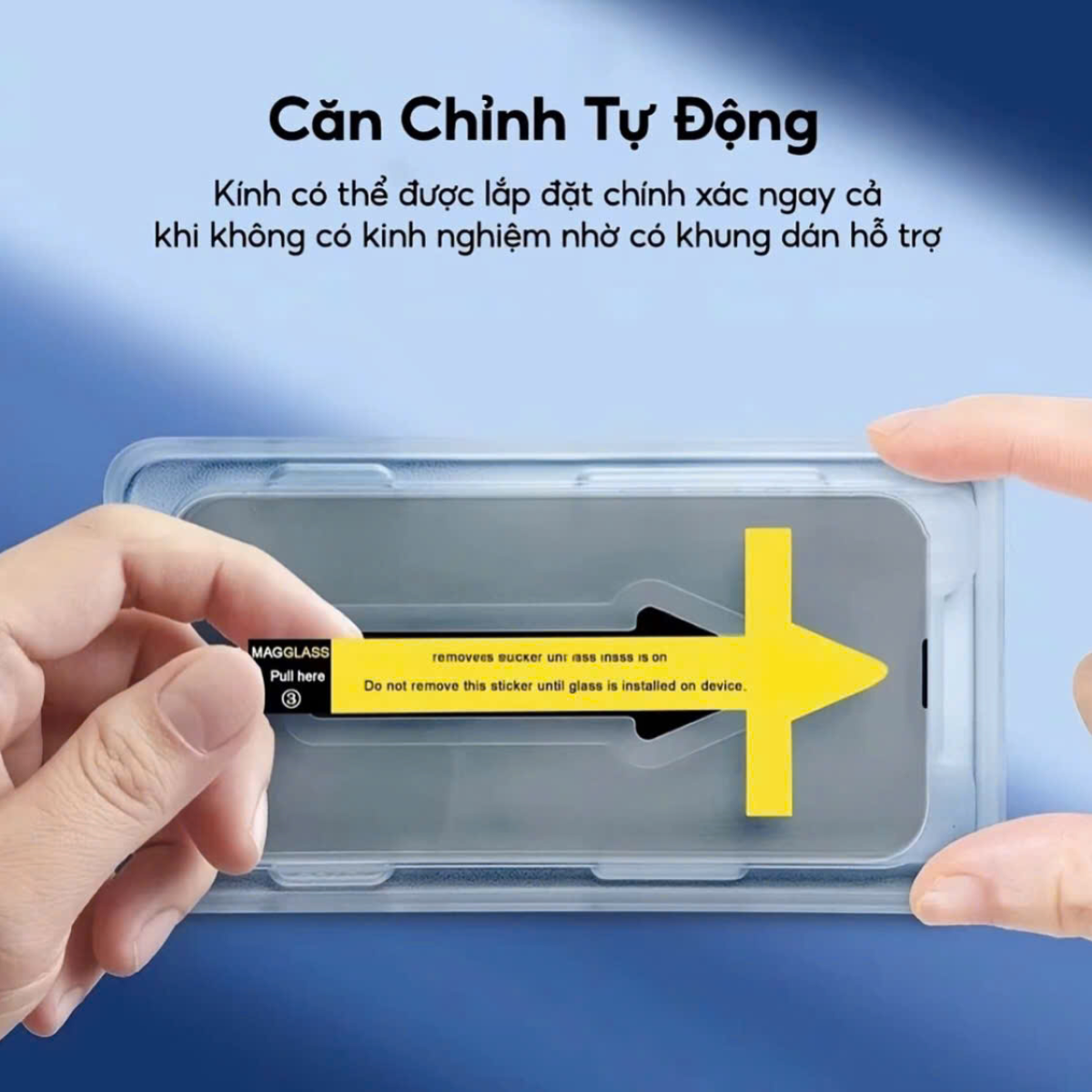 Kính cường lực chống nhìn trộm cho iPhone có khung tự dán, tự hút bụi