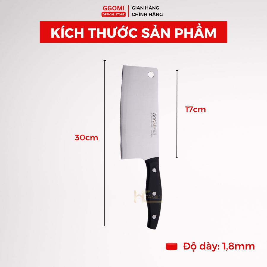 Dao thái bản vuông GGOMI bằng thép không gỉ Hàn Quốc cao cấp