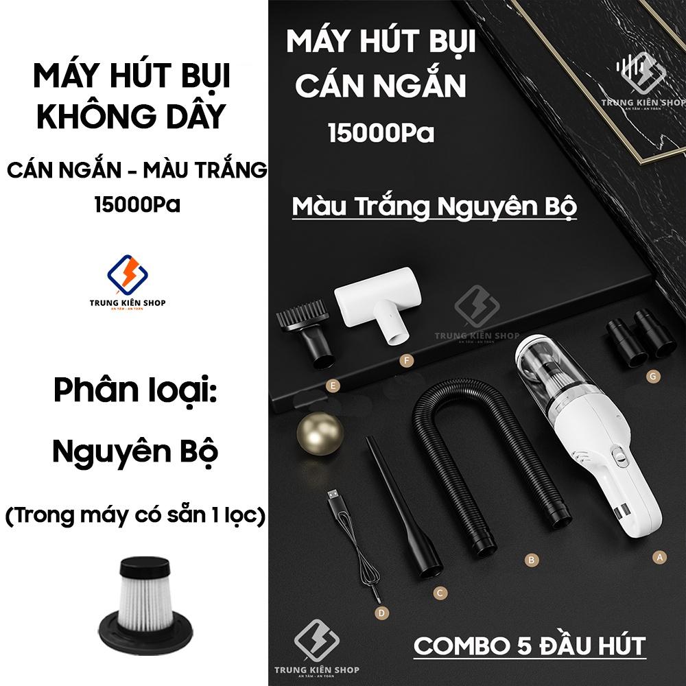 Máy hút bụi cầm tay CÔNG SUẤT LỚN 15000Pa, máy hút bụi sàn nhà, giường, ô tô không dây Vacuum Cleaner