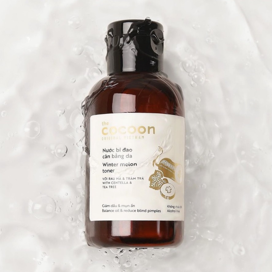 Combo Toner bí đao cân bằng da cocoon 140ml + Nước dưỡng tóc tinh dầu bưởi Pomelo Cocoon 140ml