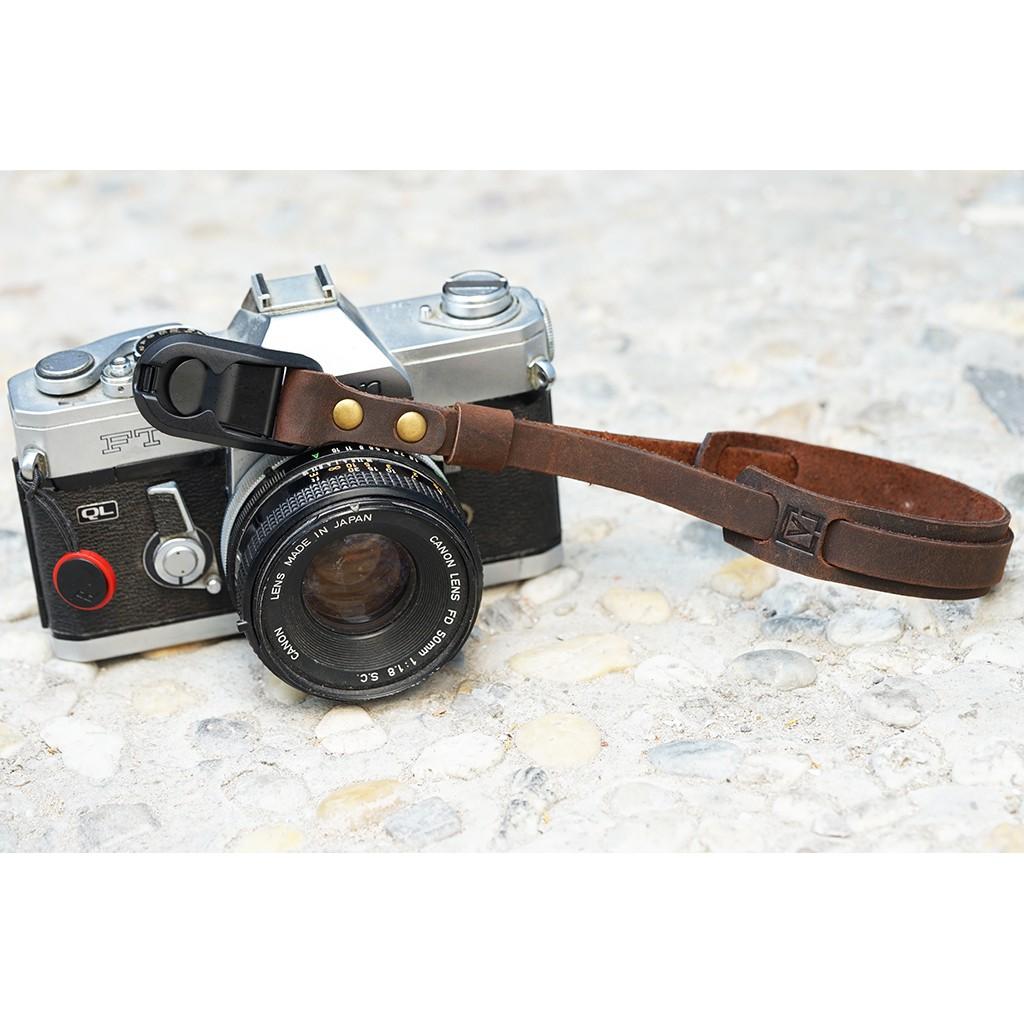 Dây Đeo Tay - Cho Handstrap Máy Ảnh Da Bò Handmade Móc Peak Design TA5033