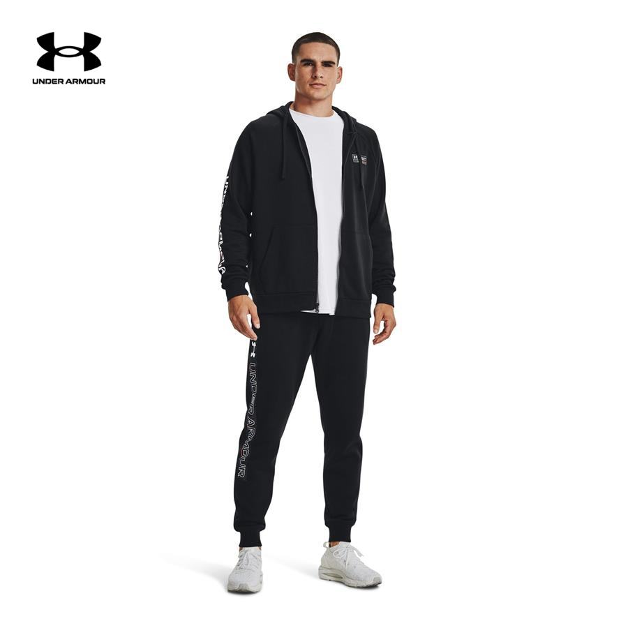 Áo khoác hoodie thể thao nam Under Armour RIVAL FLEECE CHROMA FZ HD - 1370344-001