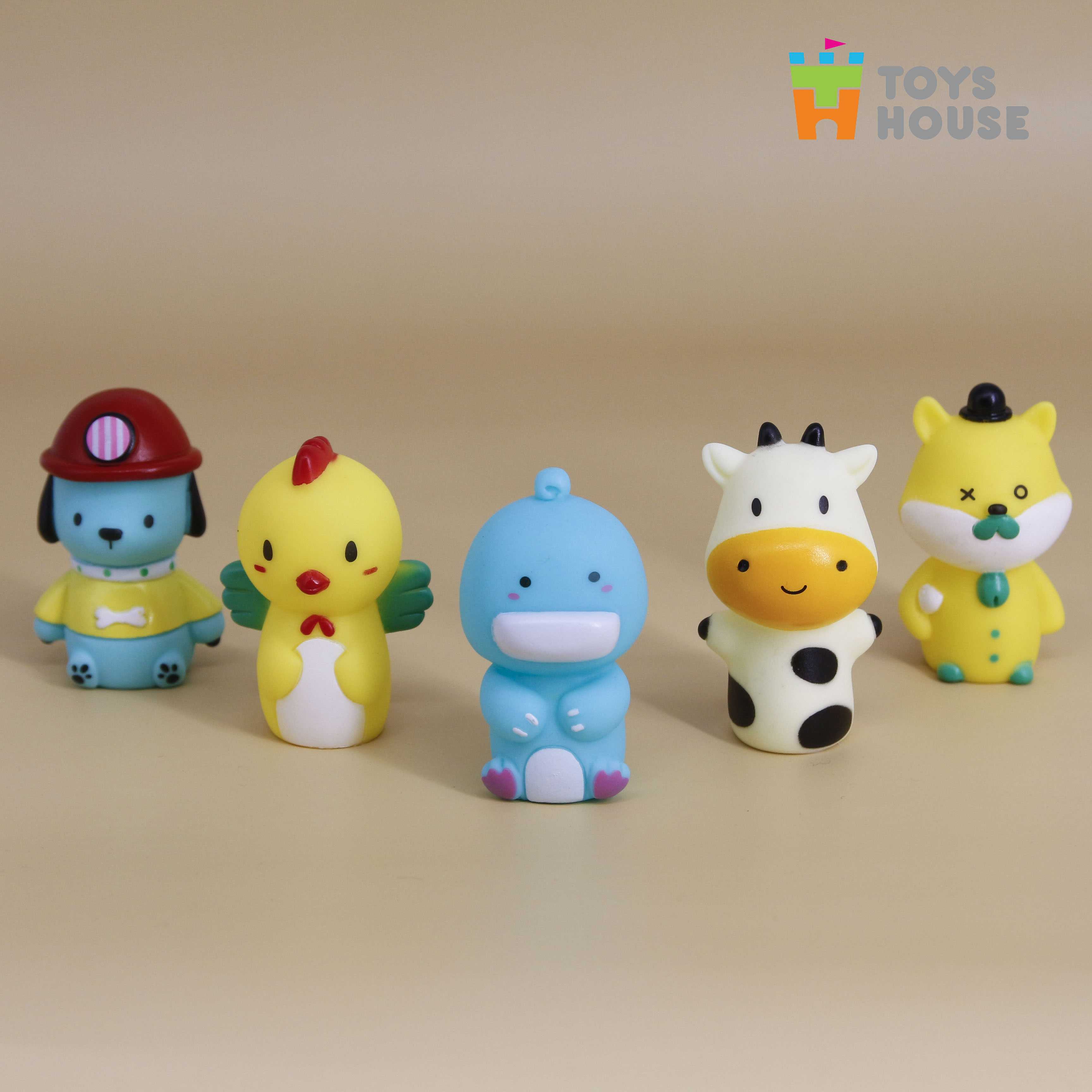 Đồ chơi Rối ngón tay chơi ú òa với bé - Toyshouse - chất liệu cao su mềm - BPA free