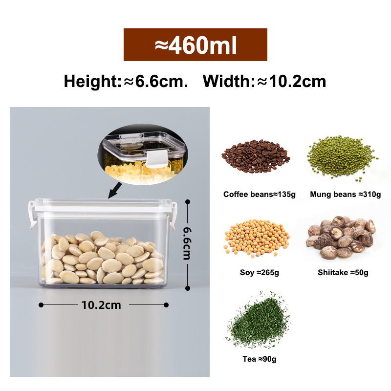 Combo 5 hộp đựng bánh, mức, ngũ cốc, bảo quản thực phẩm Kitchen Grain Storage Box